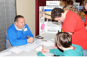 Beebe Jr. High Students Participate in "Get Real--Here's the Deal" Simulation.
