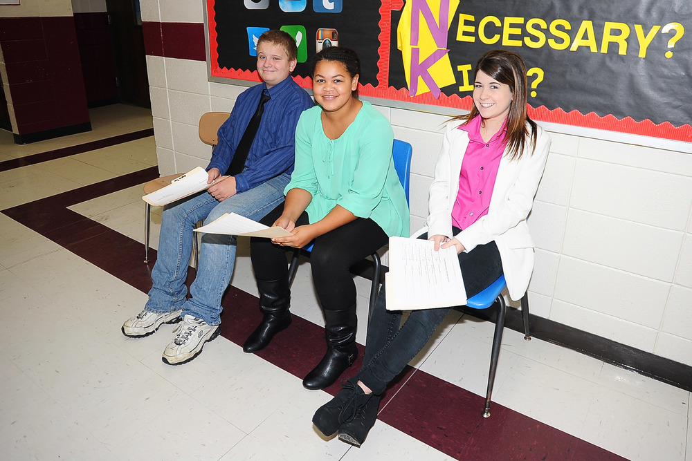 Jr. High Career Development Class Participate in Mock Interviews