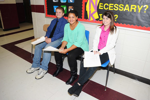 Jr. High Career Development Class Participate in Mock Interviews
