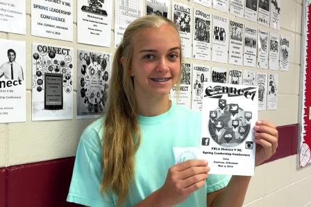 Macy Gillette Wins FBLA Cover Design Contest